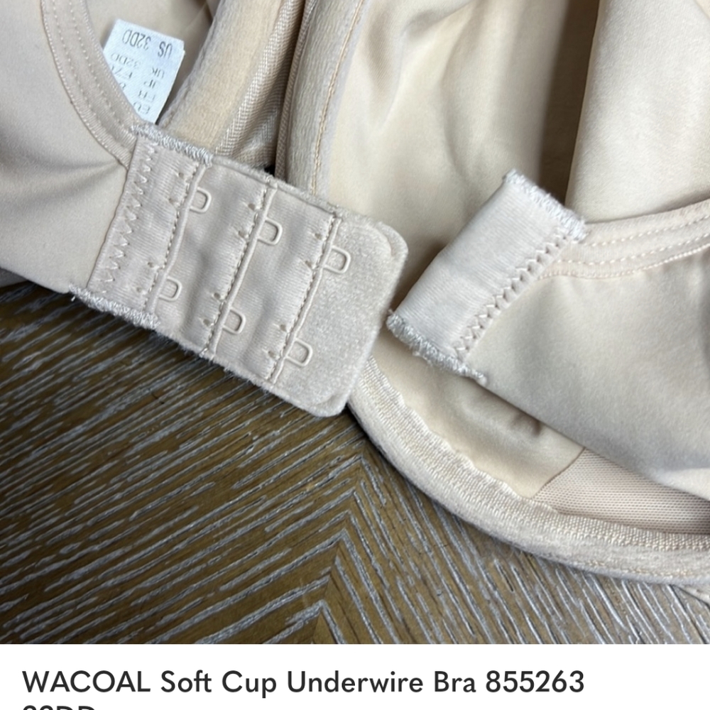 Wacoal Classic Reinvention 855263 full coverage Unlined Bra Nude 32DD - Picture 9 of 9